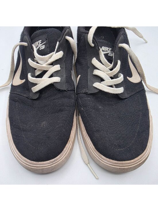 Nike SB Portmore Canvas Mens Size 10.5 Black White Skate Sneakers Casual Walking main image 7